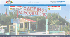 Desktop Screenshot of campingarcobalenoroseto.it