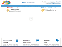 Tablet Screenshot of campingarcobalenoroseto.it